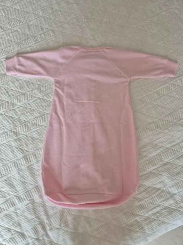 Tuta sacco neonata rosa con coniglietto