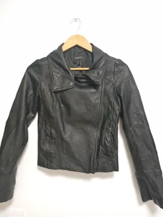 Chaqueta cuero Mango Talla S