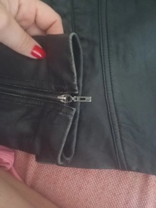 Chaqueta cuero Mango Talla S