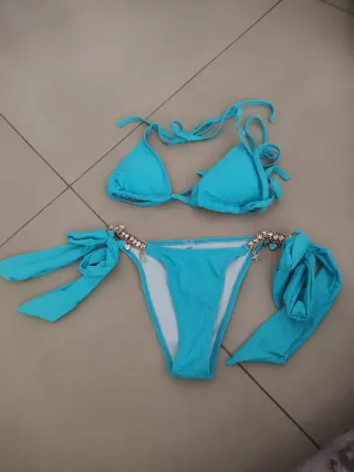 Bikini azul talla XS