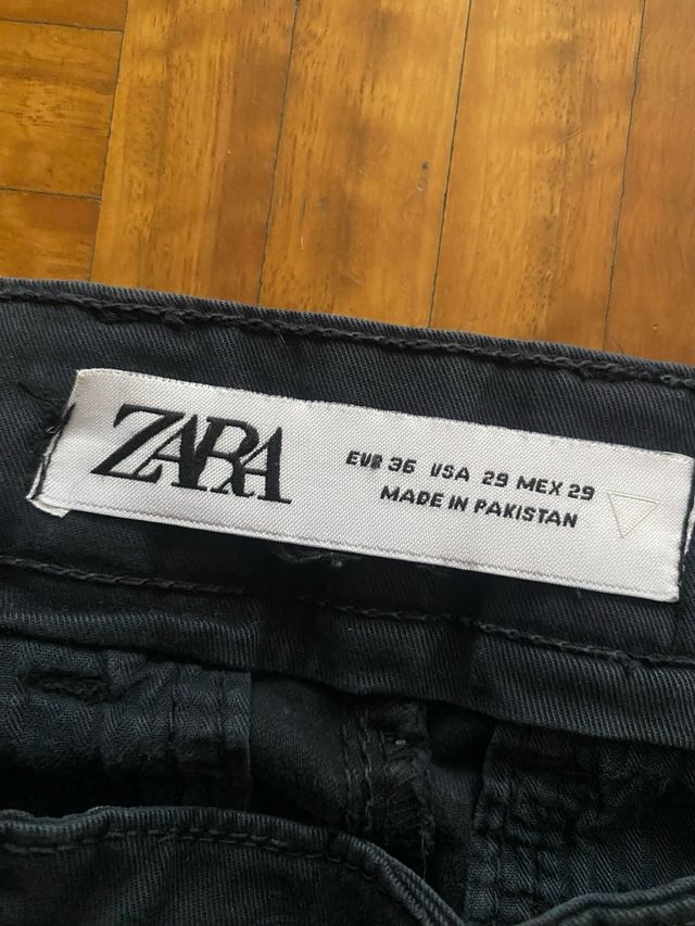 Pantalones Chinos Zara Azul Marino