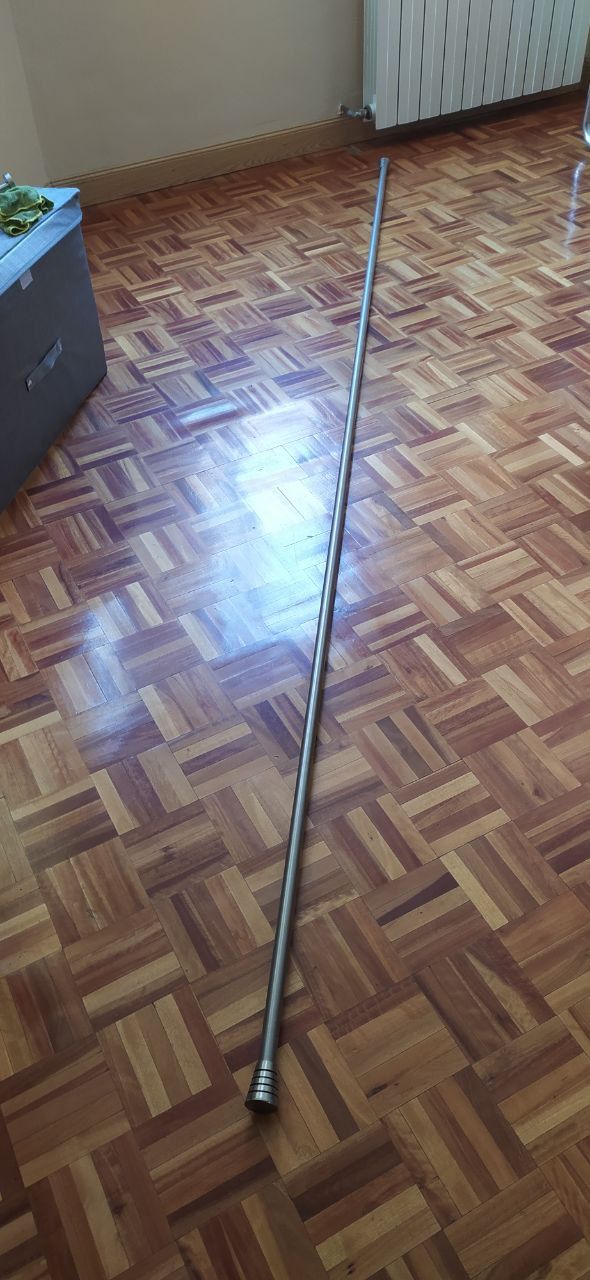 Barra de cortina de acero