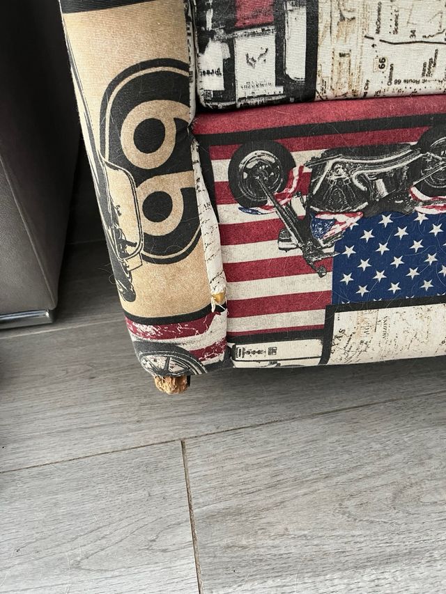 Mecedora estilo patchwork Route 66