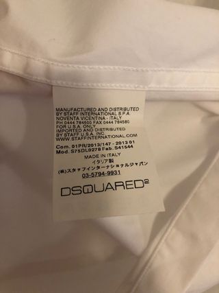 Camisa Dsquared2 Blanca
