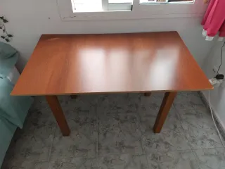 Mesa camilla tela floral marrón