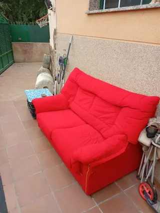 Sofá de 2 plazas rojo
