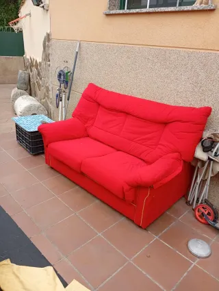 Sofá de 2 plazas rojo