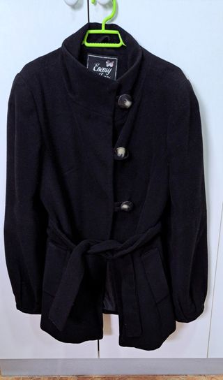 Chaquetón negro mujer Enemy Jeans