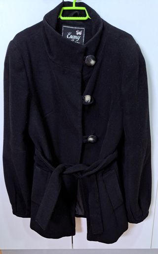 Chaquetón negro mujer Enemy Jeans