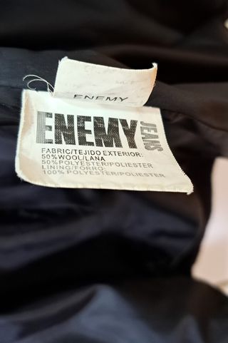 Chaquetón negro mujer Enemy Jeans