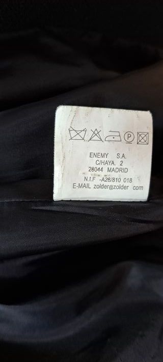 Chaquetón negro mujer Enemy Jeans