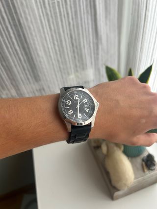 Reloj Guess Deportivo Hombre Negro/Plata