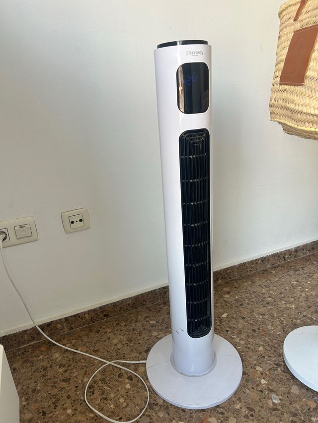 Ventilador de Torre Brandson Preto e Branco