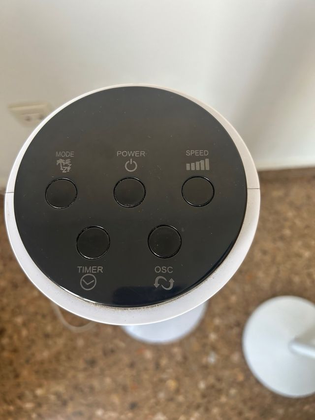 Ventilador de Torre Brandson Preto e Branco