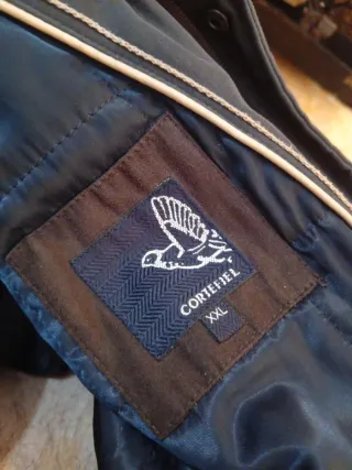 Cortefiel Chaquetón XXL Azul/Marron