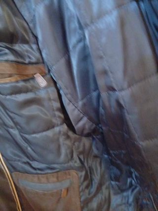 Cortefiel Chaquetón XXL Azul/Marron