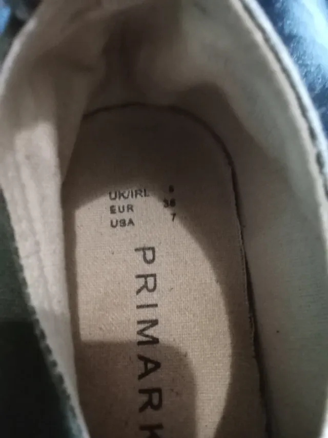 Zapatillas lona mujer verde