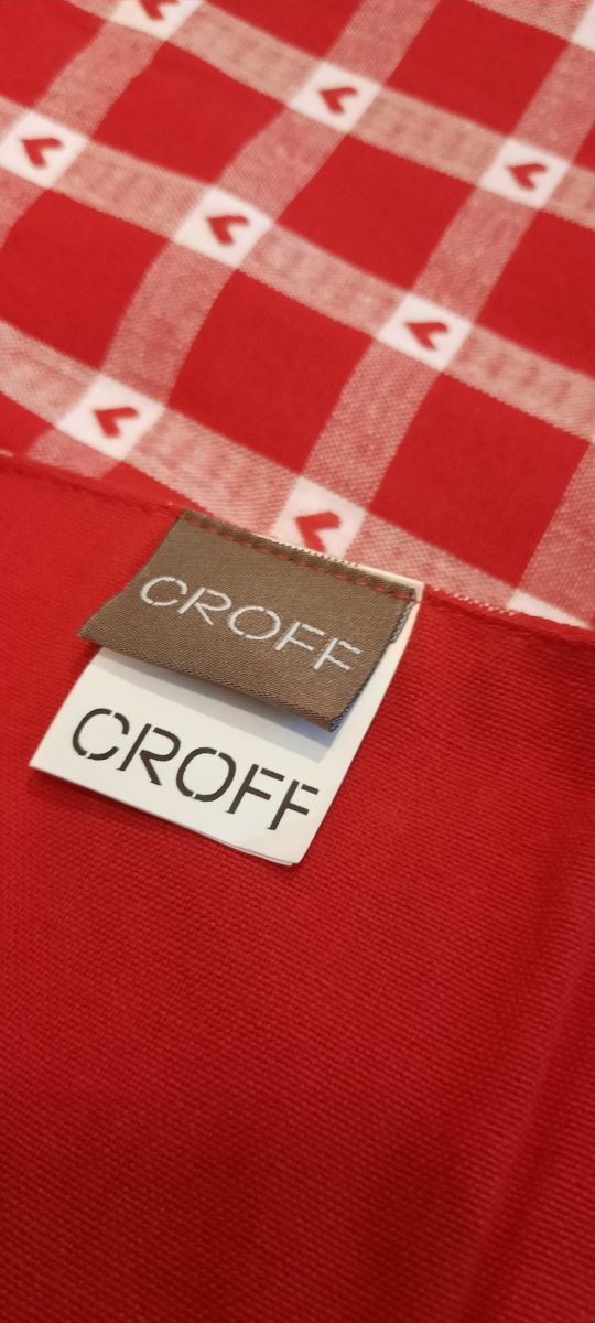 Runner da tavola a quadri rossi e bianchi