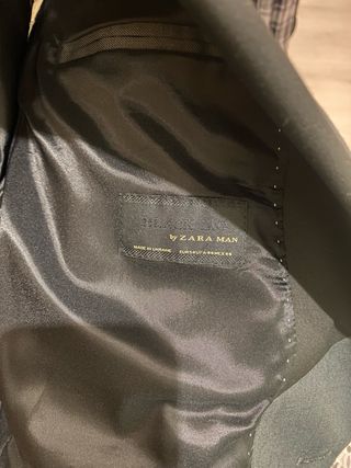 Traje de Chaquet Hombre Negro/Gris
