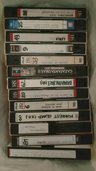 VHS Películas lote de 60 cintas
