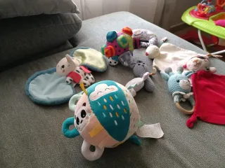 Lote Juguetes Bebé Elefante Peluche Sonajero