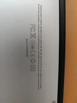 MacBook Air A1369 para piezas