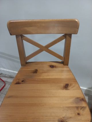 Taburetes altos madera IKEA (2 unidades)