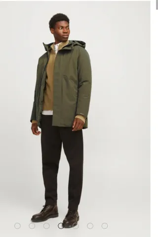 Parka verde hombre