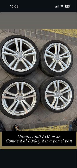 Llantas Audi 18 8x18 ET46 con Neumáticos