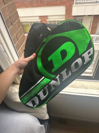 Paletero Dunlop Tour Series Negro/Verde