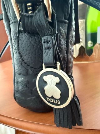 Bandolera Tous Sherton Piel Negra