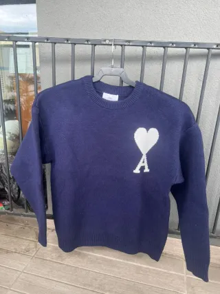 Jersey AMI Paris Azul y Blanco