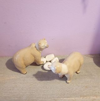 2 Figuras Osos Esmaltados Nuevas la unidad 7€