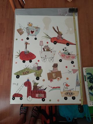 Móvil Globo Aerostático+ pegatinas+2 peluches