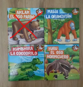 Libros colección Animales del zoo