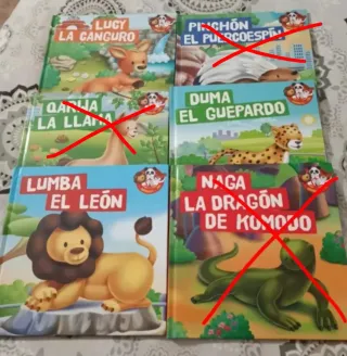 Libros colección Animales del zoo