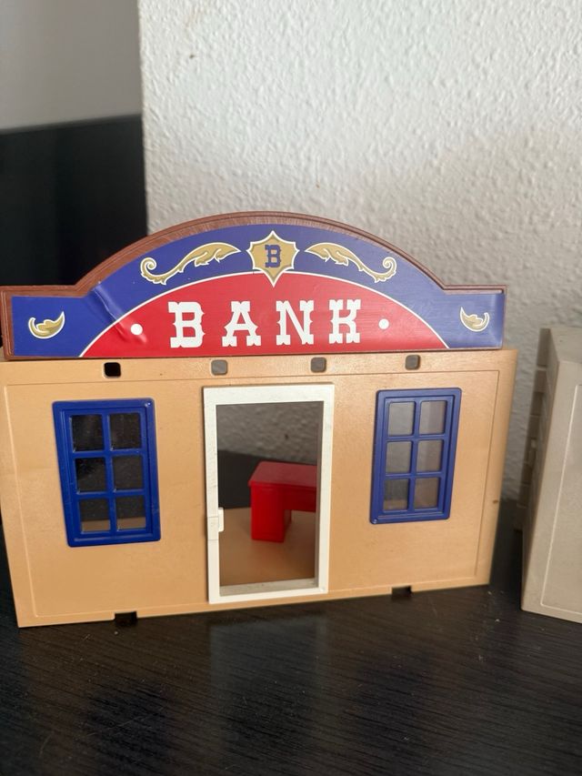 Playmobil Oeste: Banco y Cárcel con Figuras y acce