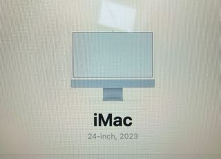 iMac Apple Azul y Plata