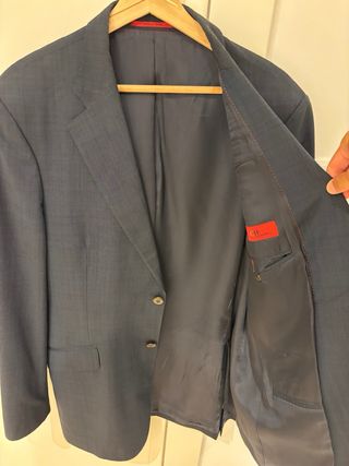 Chaqueta Traje Carolina Herrera Talla L Azul
