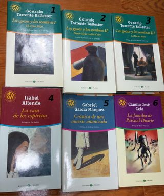 Colecc. 58 libros n. contemporánea, 1 e. cada uno 