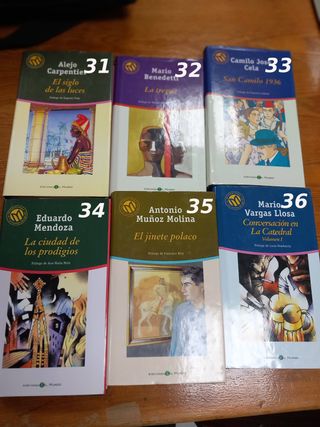 Colecc. 58 libros n. contemporánea, 1 e. cada uno 
