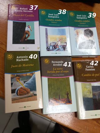 Colecc. 58 libros n. contemporánea, 1 e. cada uno 