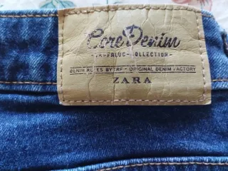 Pantalón vaquero Zara azul talla 38