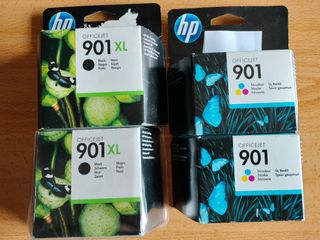 CARTUCHO HP 901 XL NEGRO Y TRICOLOR (CC654AE+CC656