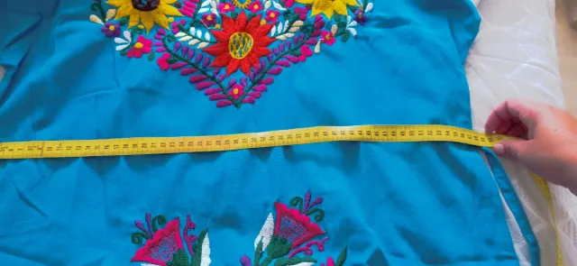 Vestido bordado mexicano One Size