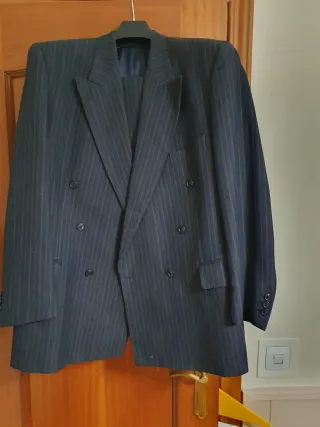 Traje Azul marino raya diplomática Hombre 