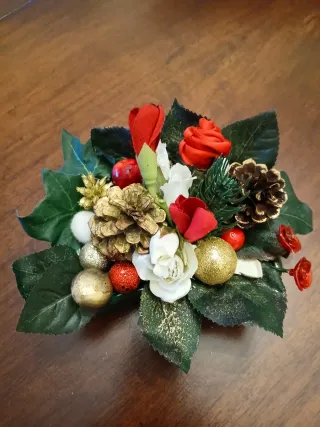 Centrotavola Natale, contenitore vintage anni '50