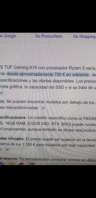 Asus Tuf A15 para reparar o piezas