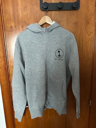 Sudadera Bal Wave Gris con Cremallera
