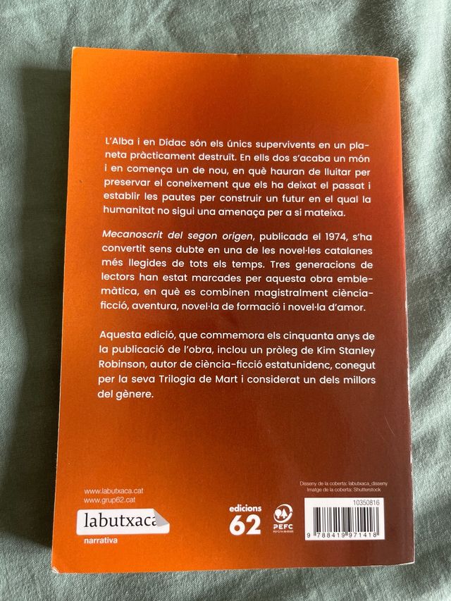 Mecanoscrit del segon origen (Ed. 50 aniversari)